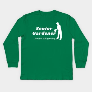 Senior gardener Kids Long Sleeve T-Shirt